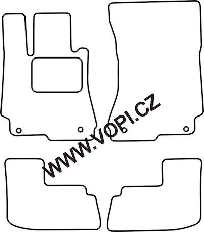 Autokoberce Mercedes C W204 2006-2013 Colorfit (2988)